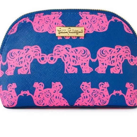 Lilly Pulitzer Handbags - Lilly Pulitzer elephant makeup bag